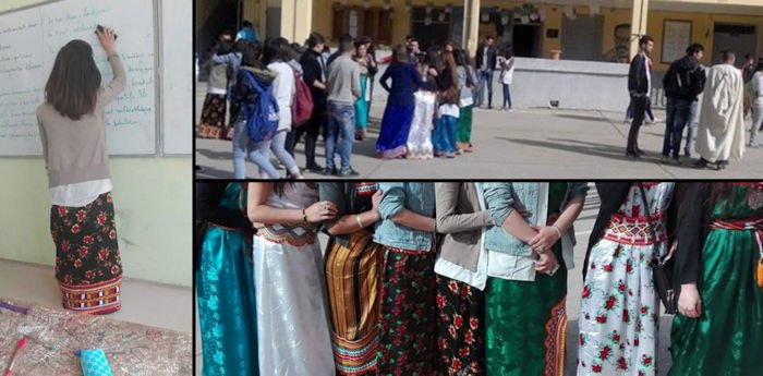 Une centaine de filles en robe kabyle au lycée d’Illilten hier et aujourd’hui