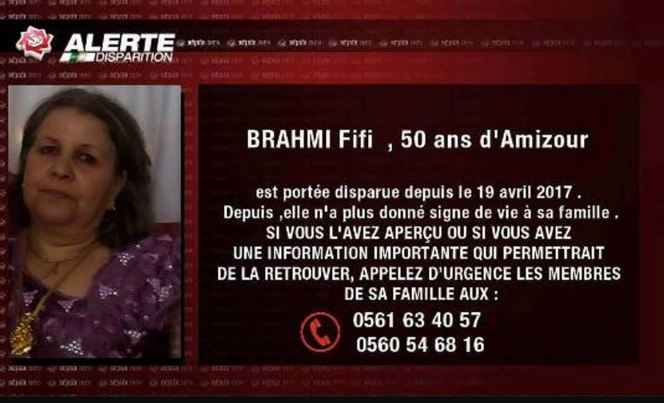 Disparition d’une femme agée de 50 ans à Amizour