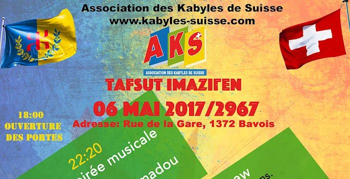 L’association des Kabyles de Suisse commémore le printemps amazigh et le printemps noir