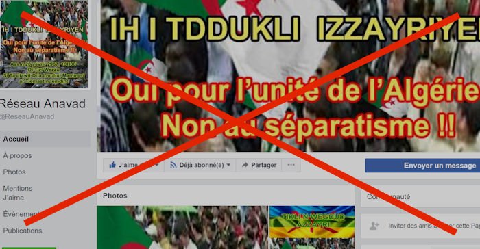 Le compte Facebook d’Ahmed Haddag et la page du Réseau Anavad piratés