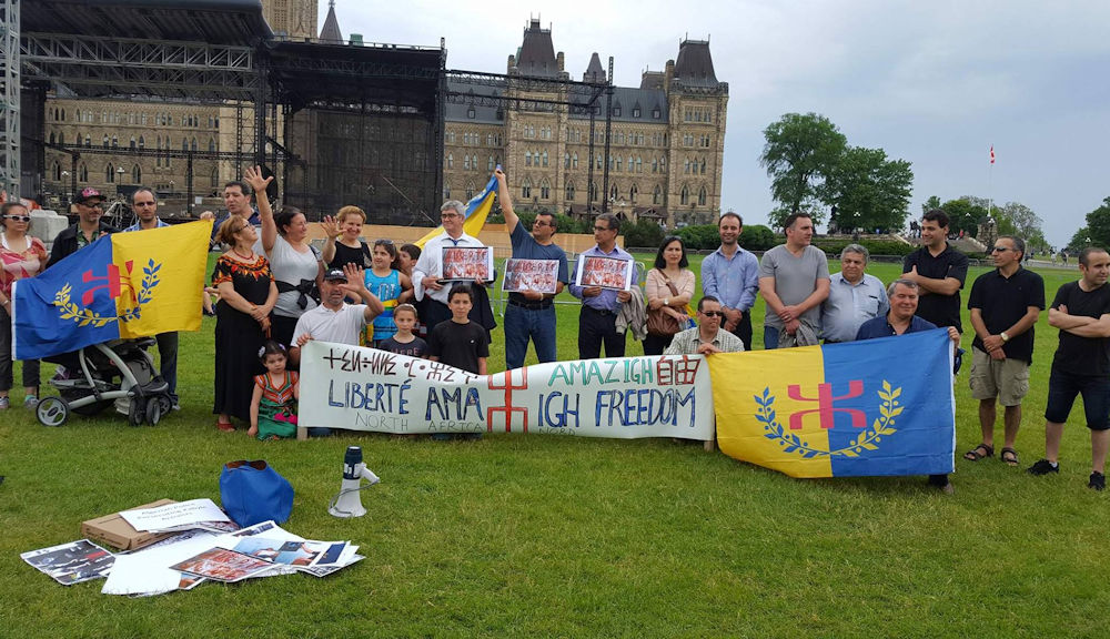 Ottawa : Rassemblement face au parlement canadien en soutien aux militants kabyles violentés par la police algérienne