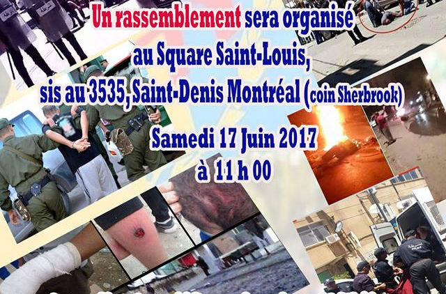 Rassemblement à Montréal ce 17 juin suite à la violence extrême en Kabylie