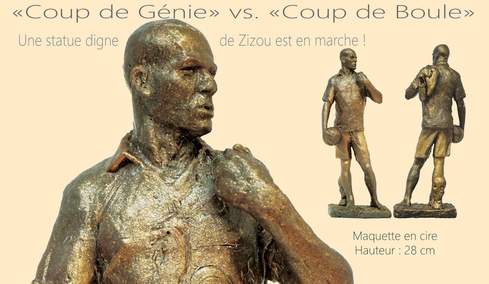 Le sculpteur Olivier Graine se lance dans le projet d’une « statue digne du génie de Zidane »