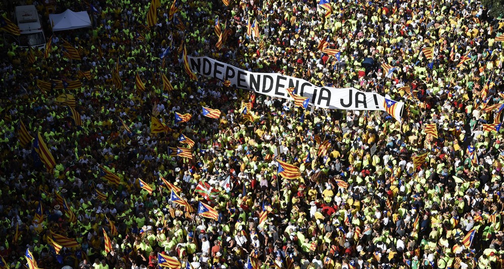 Les indépendantistes se mobilisent massivement à Barcelone