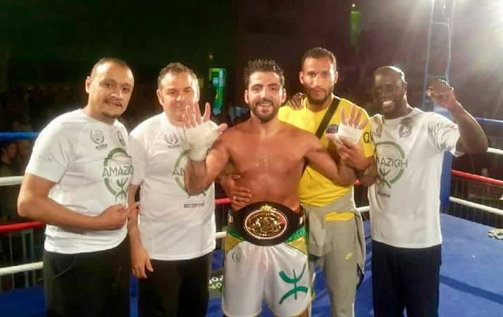 Karim Amazigh Achour est sacré champion de France de boxe poids moyens pour la 10e fois