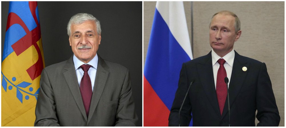 Message de félicitations de Ferhat Mehenni à Vladimir Poutine