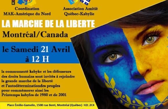 Marche de la liberté de la diaspora kabyle d’Amérique du Nord à Montréal, Printemps Kabyles