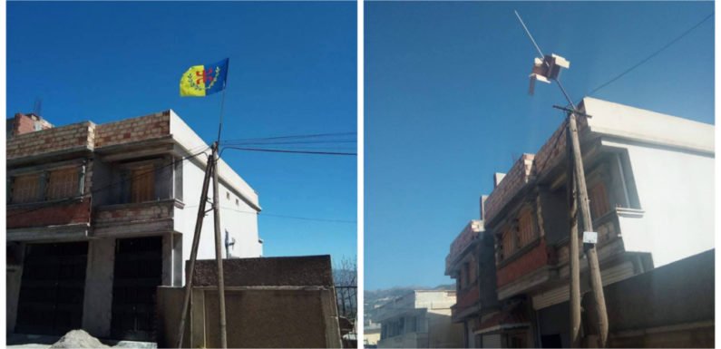Drapeau kabyle : l’emblème national kabyle volé à Tifrit