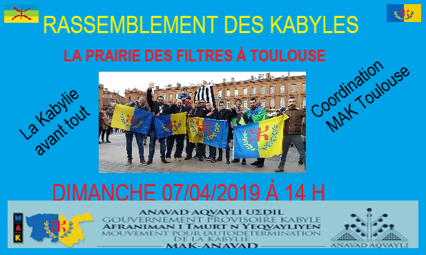Rassemblent de la communauté kabyle à Toulouse