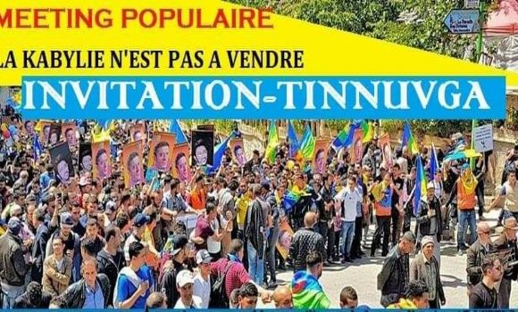 Meeting populaire du mouvement pour l’autodétermination de la Kabylie  à  Illoula Oumalou le 12 avril 2019
