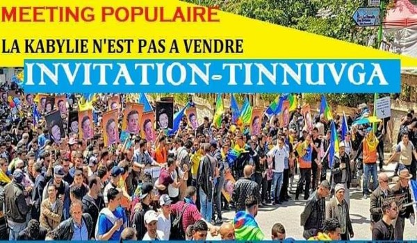 Meeting populaire du mouvement pour l’autodétermination de la Kabylie à Illoula Oumalou le 12 avril 2019