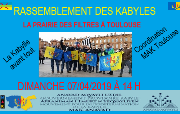 Rassemblent de la communauté kabyle à Toulouse