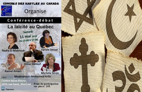 Le Congrès des Kabyles du Canada organise une conférence sur la laïcité au Québec