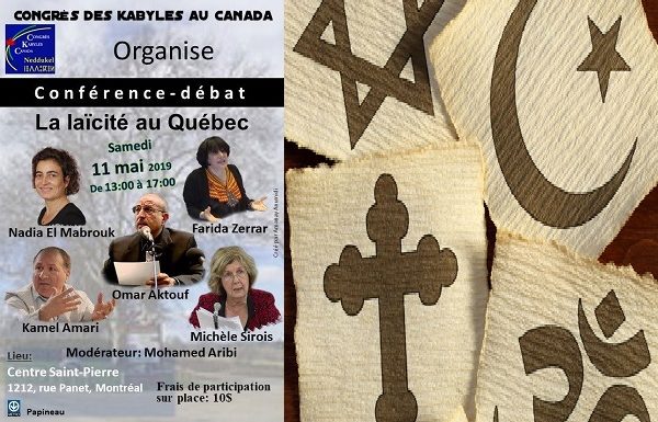Le Congrès des Kabyles du Canada organise une conférence sur la laïcité au Québec