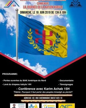 Montréal se prépare à célébrer la journée de la Nation kabyle