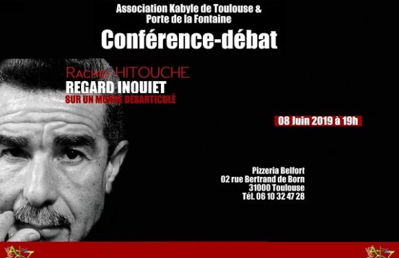 Conférence avec le poète et romancier Rachid Hitouche, regard inquiet sur un monde désarticulé