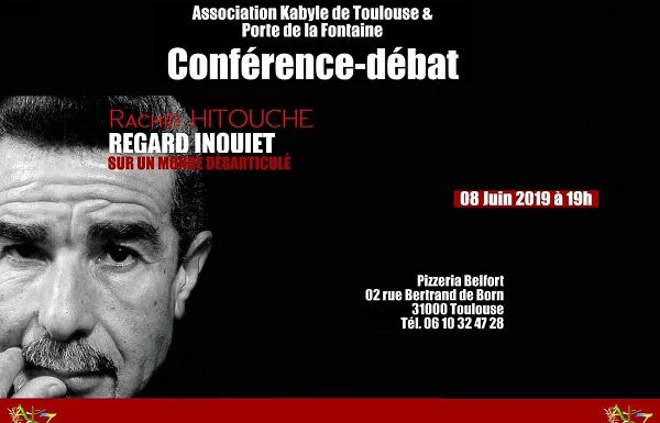 Conférence avec le poète et romancier Rachid Hitouche, regard inquiet sur un monde désarticulé