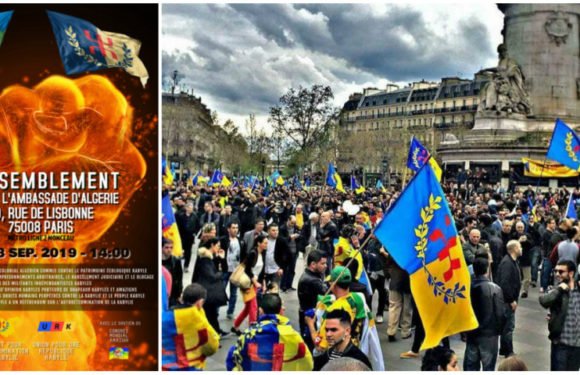 Rassemblement kabyle unitaire devant l’ambassade d’Algérie à Paris dimanche 08 septembre