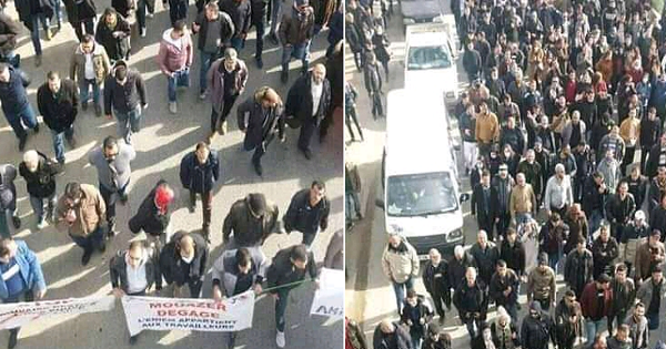 LES OUVRIERS DE L’ENIEM ONT MARCHÉ HIER À TIZI WEZZU