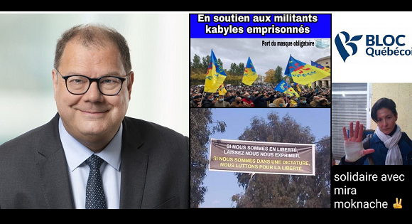 LE DÉPUTÉ DU BLOC QUÉBECOIS DÉNONCE LA RÉPRESSION POLICIÈRE DES MILITANTS INDÉPANDANTISTES EN KABYLIE