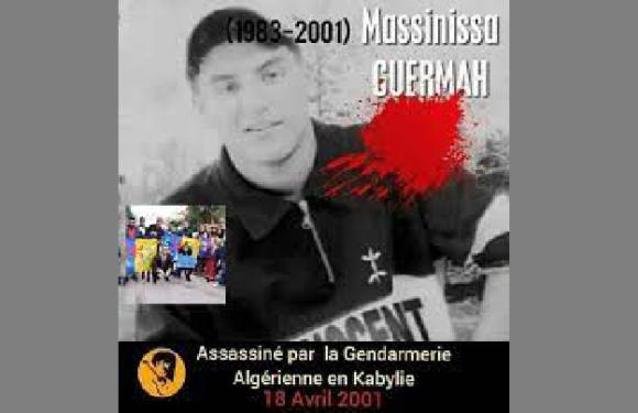 LE 18 AVRIL 2001 : L’ASSASSINAT DE GUERMAH MASSINISSA À L’INTÉRIEUR D’UNE BRIGADE DE LA GENDARMERIE COLONIALE