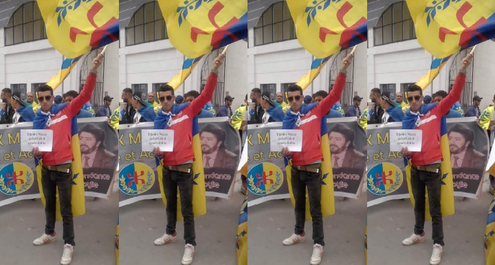 DJAHID MENDIL, UN AUTRE MILITANT KABYLE ARRÊTÉ PAR LES SERVICES COLONIAUX ALGÉRIENS, SON VILLAGE « SOUK EL HAD » SITUÉ À BOUSSALEM (EST DE KABYLIE), EST SOUS UN ETAT DE SIÈGE