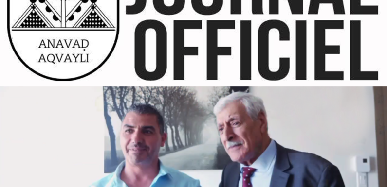 Paru au Journal Officiel de la Kabylie : Décret portant nomination de Boualem Afir au poste de chargé d’études auprès du président de l’Anavad