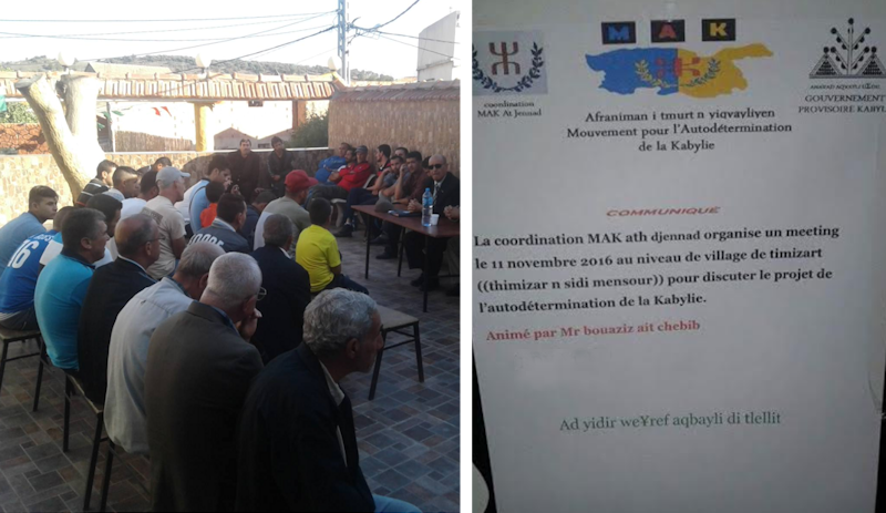 Meeting du MAK à Timizar n Sidi Mensur le 11 novembre