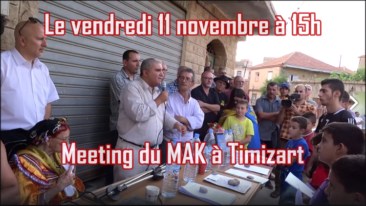 En direct du meeting du MAK à Timizart (forte mobilisation de la police et de la gendarmerie coloniales)