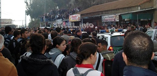 Marche des lycéens à Iwadiyen