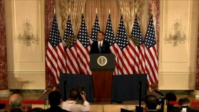 Discours d'Obama sur la politique américaine au Moyen Orient et en Afrique du Nord