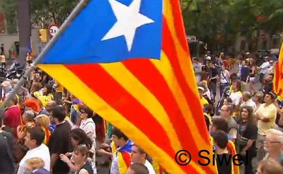 La Catalogne marche pour son indépendance La Catalogne marche pour son indépendance