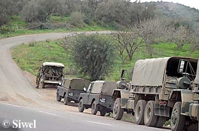 Opération de ratissage d'envergure de l'armée algérienne au sud-est de la Kabylie