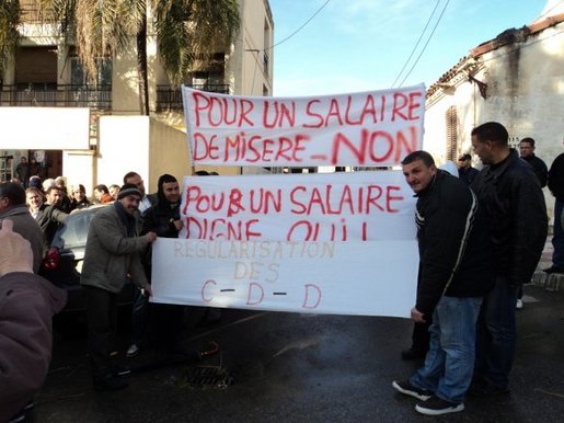 Marche des travailleurs à Tizi Ouzou