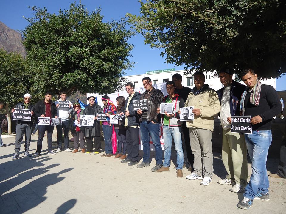 Kabylie : Rassemblement de solidarité avec Charlie Hebdo