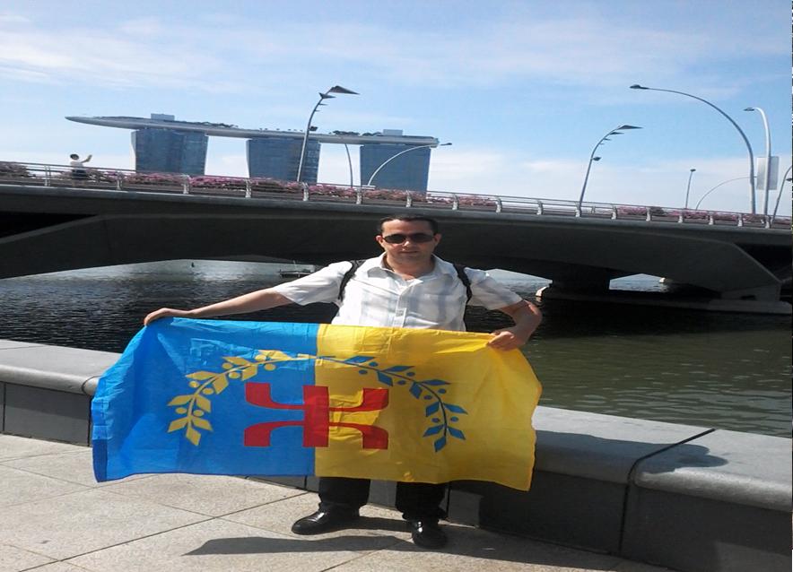 Le drapeau kabyle arrive à Singapour