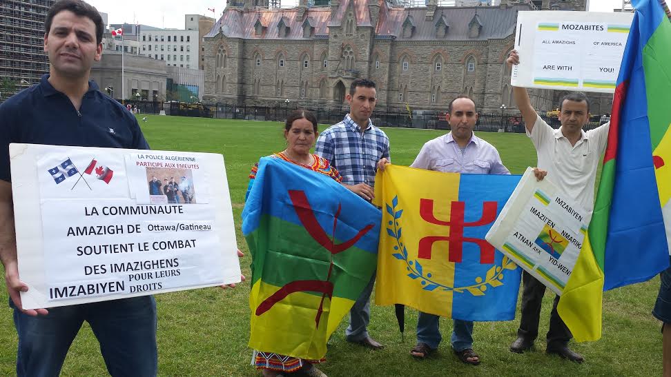 Rassemblement des Amazighs devant la colline parlementaire à Ottawa: Halte aux violences faites au M'zab !