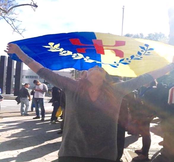 Berbers symbolically raise Kabylia flag at UN