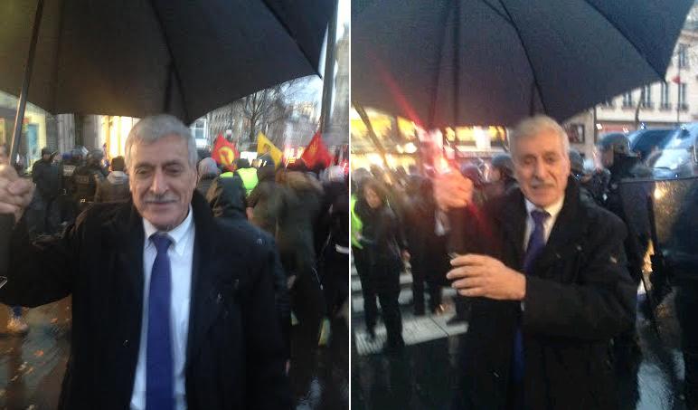  En allant soutenir personnellement les Kurdes à Paris, Ferhat Mehenni a eu, lui aussi, sa part de lacrymogène