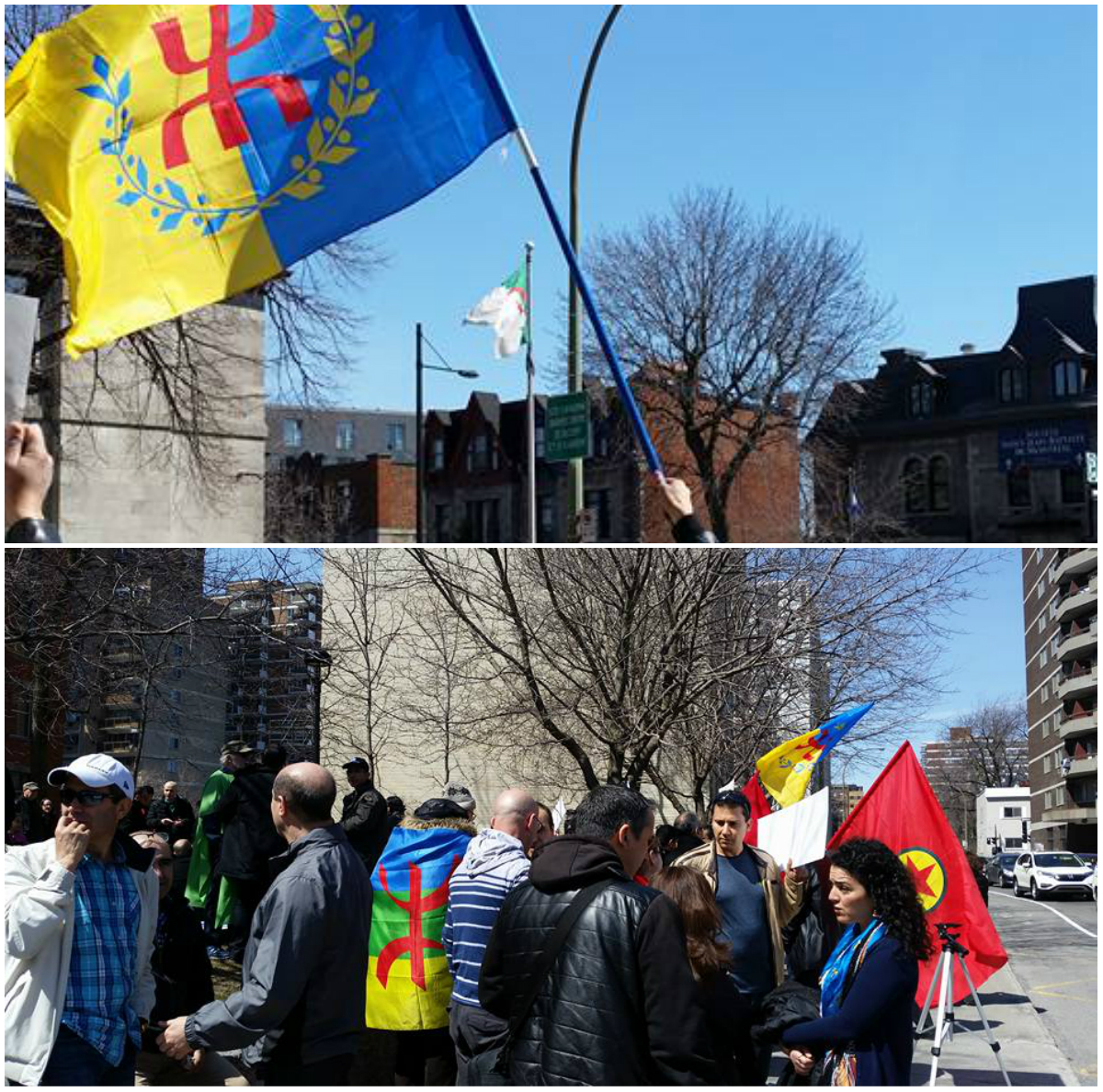 Vidéo | Rassemblement des Kabyles devant le consulat général d'Algérie à Montréal ce samedi