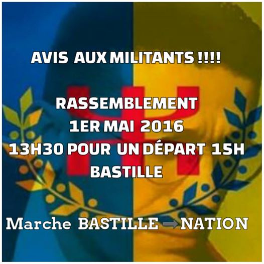 Le Réseau Anavad appelle les Kabyles à participer au défilé du 1er Mai à Paris