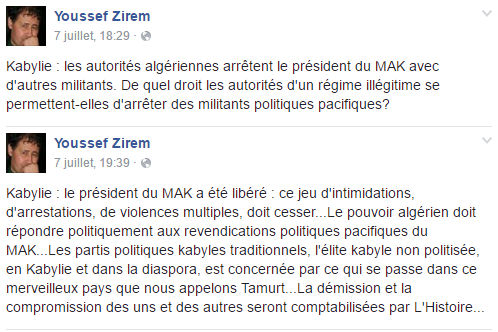 L'élite intellectuelle kabyle soutient les militants du MAK face à la répression algérienne