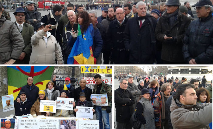 Rassemblement à Paris : le Président de l'Anavad appelle à multiplier les actions en faveur de la libération de Kamelddine Fekhar (vidéo)