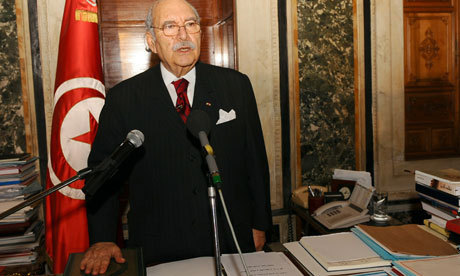 Foued Mebazaa, nouveau président par intérim en Tunisie Foued Mebazaa, nouveau président par intérim en Tunisie
