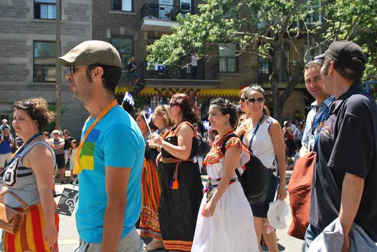 Les Kabyles de la grande région de Montréal à la fête Nationale du Québec.