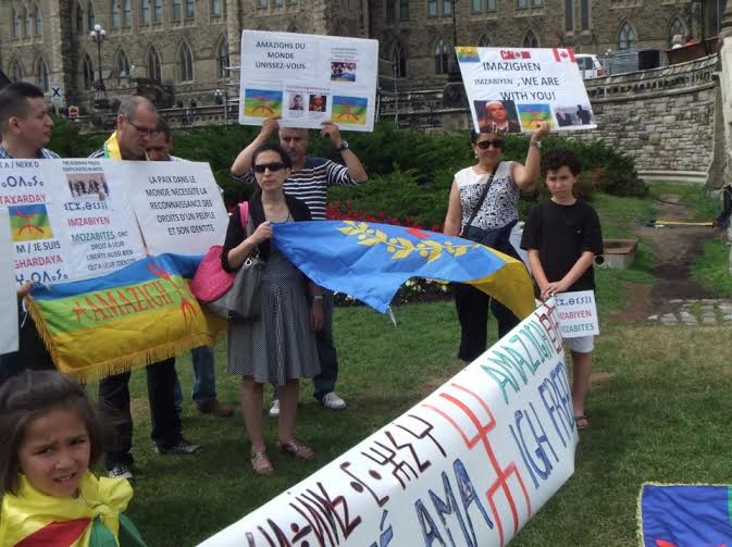 Rassemblement des Amazighs devant la colline parlementaire à Ottawa: Halte aux violences faites au M'zab !